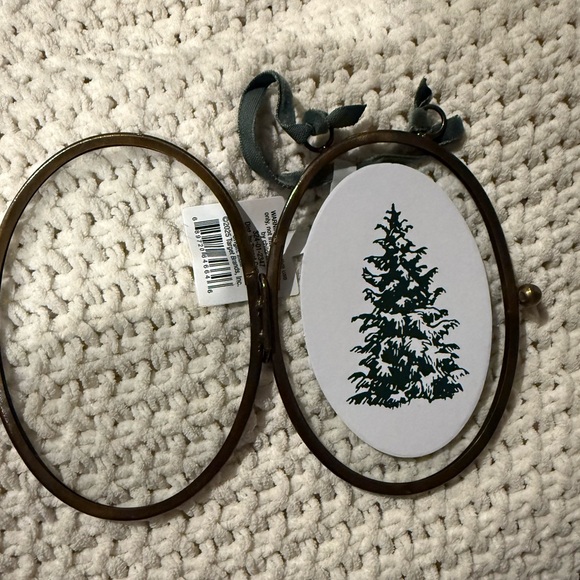 Brass and Glass Oval Frame Ornament - Hearth & Hand™ with Magnolia - Picture 4 of 6